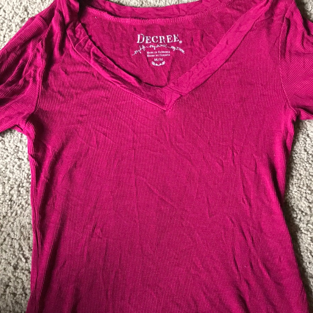 Dark pink shirt